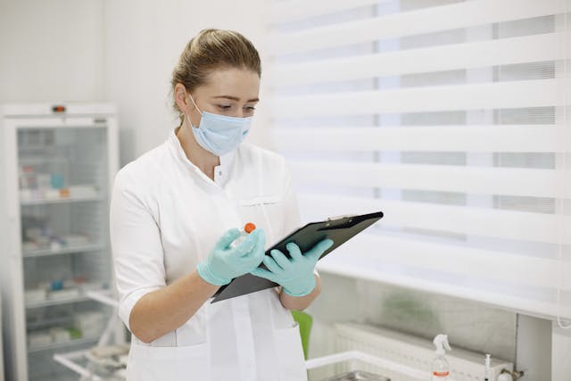 Dr. Greene in dental office